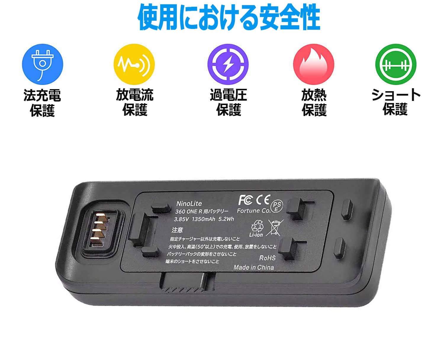 insta360 one R 360 Edition + 純正大容量バッテリ レンタル] Insta 360 ONE RS/R専用大容量バッテリーベース